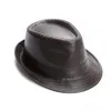 Chapeaux de ruine avarié hommes hiver épais se feutre Fedora laine gentleman jazz cape homburg mâle classique étroit haut chapeau