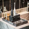 Bath Accessory Set Marble Electric Toothbrush Storage Rack Bathroom High-end Mouthwash Cup Washbasin