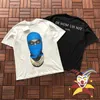 Мужские футболки Blue Mask Man Man Paint Ih not uh nit paris футболка для мужчин женщины свободны от черного белого короткого SLVE T240408