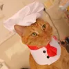 Dog Apparel 1 SetPet Cooking King Hat Chef Set Adjustment Funny Dress Up Appearance Pet Transformation Costume Party Supplies