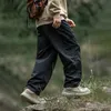 Tfetters autumn Cargo Pants Men 100％ナイロンサファリスタイルソリッドダブルサイドポケットメンズアウトドア観光男性服240326