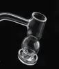 Halva svetsrökningstillbehör Flat Top Terp Slurper Quartz Banger med avfasad kant och Big Air Flow Bättre Använd 4 pärlor Clear Joi7898512