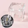 Liquids 1pcs Glass Acrylic Powder Liquid Nail Cup Clear Crystal Dappen Dish With Lid Glitter Container Holder Manicure Nails Art Tools