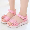 Sneakers Children's Sandals Girls 2022 Summer New Children's Flower Princess Sandals étudiants Soft Bottom Beach Running Shoes Taille 2137