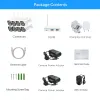 System HESEE Wifi Surveillance Kit CCTV Home Security Camera System Wireless 8CH NVR Set Outdoor H.265+ 3MP Face Recognition Cloud P2P