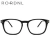 Lunettes de soleil Frames Round Hommes Glêmes Cadre en gros en vrac Optical Prescription Myopie Eyeglass Italie Acétate Eyewear de haute qualité