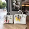 Designer Gerined Leather Handbag Bk Summer Nouveau Crocodile Match Platinum Sac en cuir Femme One épaule Messenger Fashion Voly VODO4