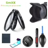 Accessoires Filterkit UV CPL ND4 LENS HUW CAP REINIGING PEN VOOR CANON EOS 850D 2000D 4000D 1500D 3000D REBEL T7 T100 CAMERA / 1855MM LENS