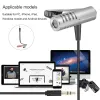 Microphones Haweel Professional Clidon Mic Mic Lavalier omnidirectional Double condenseur microphone Silver Yanmai R933