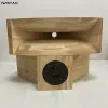 Haut-parleurs Iwistao Hifi Horn vide en bois solide 1 pouce de gorge trou 1 paire compensation triple pour les haut-parleurs à gamme complète