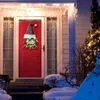 Fiori decorativi Decorazioni per porte di Natale che controllano la fascia ghirlanda luminosa stampata illuminata per la parte anteriore