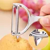 Elma armut bıçağı soyucu manuel dilimleyici çinko alaşım patates salatalık havuç soyucu sebzeler meyve temizleme kesici mutfak aletleri