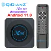 Kutu DQIDIANZ AMLOGIC S905X4 X96 X4 Akıllı RGB Işık TV Kutusu Android 11 4G 64G WiFi Medya Oyuncu TVBox 8K Set Üst Kutu Vs A95xf4