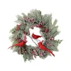 Decorative Flowers Christmas Wreath Decorations Artificial Xmas Indoor Outdoor Pine Cones