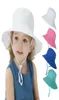 Summer Baby Hat for Girls Boys Kids039 Sunblock Bucket Spring Autumn Travel Beach Cap Sun Hats with Windproof Rope 20 Colors8938749