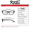 Óculos de sol Quadros Kirka Optical Half-Rim Male retângulo Metal Mapainting Colors Man Prescription com lentes transparentes MM3033