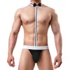 Cueca sexy masculina Jockstrap Waiter Cosplay Fantasia