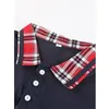 Polo Summer ShortSleeved Basic Mens Mens Plaid Colorblock Tshirt Tops Pocket Pocket Male Mason Button Polos 240402