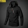 Outdoor -Jacken Hoodies Herren Windbreaker Jacken wasserdichte Militär -Kapuze -Mantel Männliche neue Kampfjacken Herbst Herbst Outdoor Wanderbike Bomber Outwear L48