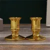 Bandlers Round Holder Central Ornement Modern Multi-Function Smooth Elegant Table Candlestick Gold Base Practical Chic