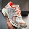 Luxusbrand -Track -Läufer 7.0 Männer Designer lässige Schuhe Frauen Graffiti Weiß blau orange schwarz schwarz mehrfarbiger Herren Schuhe Trainer große Größe Sneaker