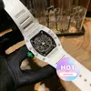 Watch Designer Luxury Mens Mechanics Wristwatch Wine Barrel 30 Série Full Automatic Ceramic Case White Tape Men's