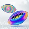 Balles réfléchissantes fluorescentes Lumineuses boules en cuir PU éclaire les cadeaux de jouets de football américain 240402