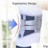 Waist Support Lumbar Belt Self Heating Magnetic Orthopedic Back Brace Adjustable Trainer Pain Relief Spine Straight Drop Delivery Spor Dh1Yp