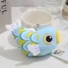 Keychains 10PCS 10CM Cute Stuffed Animal Fish Key Chain Pendant