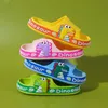 Chaussures d'enfants d'été Chaussures pour enfants Cartoon Dinosaur Slippers Soft Semed Anti-Skid Sandals Kids Chaussures Zapatos Nina Chausson 240407