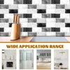 Wallpapers 6 Sheets Wall Sticker Decoration Waterproof Stickers Tile Decals Pvc Peel And Tiles