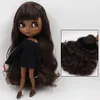 Eisiges dbs Blyth Puppe 16 BJD schwarze Mix Brown Hair Gelenkkörper 30 cm Puppe Custom Puppe DIY Anime Girls 240329