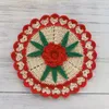 Table Mats Cotton Place Mat Crochet El Coffee Placemat Glass Pad Christmas Wedding Drink Cup Mug Tea Dining Doily Kitchen