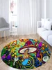 Piękny grzybowe okrągłe wycieranie do sypialni salon dekoracja domu duże dywany drukowane dywany 9522464