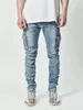 Jeans Men Black Cargo Pants Multi -Pockets Denim Pantalones Blue Slim Fit Overol Hombre Fashion Casual Streetwear Trousers 3XL 240320