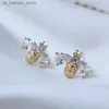 Charme Cubic Zircon Beed Oread Orees For Women Insects Flower Perle Crystal Piercing Jewelry Wedding Gift Wholesale 2023 New240408