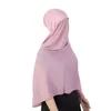 Sjaals onmiddellijk chiffon hijab met verband onder de mode mode solide kleurkop wraps onder sjaalkappen voor moslim