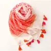 Scarves 180 90cm Seasonal Sandproof Handkerchief Tassel Shawl Women's Thin Cotton And Scarf Outdoor Sunscreen Beach