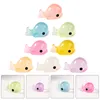 Garden Decorations 8 Pcs Micro Landscape Luminous Dolphin Tiny Animals Mini Resin Decors Miniature Figures Decorate Bulk For Patio Small