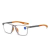 Óculos de sol unissex retro acabado lendo óculos clássicos tr90 quadro transparente presbiopia homens mulheres ultralight hd far cyyeglasses