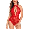 Женщины Avidlove Snap Countie Lingere Sexy Lace Bodysuit Deep V Teddy One Piece BabyDoll Nightgown XS-XXL