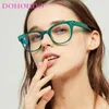 Occhiali da sole Dohohdo Retro trasparenti occhiali cornice quadrati anti -blu raggi femminili occhiali da donna leggera occhiali occhiali femminili oculari femminili