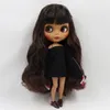 Eisiges dbs Blyth Puppe 16 BJD schwarze Mix Brown Hair Gelenkkörper 30 cm Puppe Custom Puppe DIY Anime Girls 240329