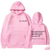 Mens Hoodies Sweatshirts 2023 Kära person Bakom mig hoodie Personlig var snäll mes hoody mental hälsa medvetenhet långärmad tröjor