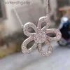 High Version Original 1to1 Brand Necklace Sunshine Flower Pure Silver Necklace for Womens Light Luxury and Unique Design Designer High Quality Choker Necklace