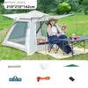 Namioty i schroniska Automatyczne szybkie otwarcie rodzinny namiot podróżny na świeżym powietrzu kemping kemping filtralusowy ultrafioletowy piknik Fold Portable L48