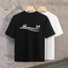 Balenciag Giysileri Erkek Tshirt Tasarımcı Lüks Erkekler T Shirt Mektup Gömlek Erkek Gömlek Kısa Kollu Marka Tasarımcısı Pamuk Tişört