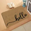 Carpets Brown Hello Pattern Carpet Entrance Doormat Non-slip Living Room Kitchen Bedroom Decor Rug Floor Mats Home