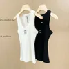 Loewew Tank Loewe Tank Loeweee Koszulka Kobiety Zbiorniki Camis Kobiety Przycięte zbiornik zbiornikowy Loewe T-shirt haftowane sportowe tee damskie dzianiny W 801