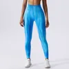 Lu Pant Align Tie-Dye Pants Gym Sömlös Sportkvinnor Träningsstrumpbyxor Running Fiess High midje Leggings Yoga gry Workout Running